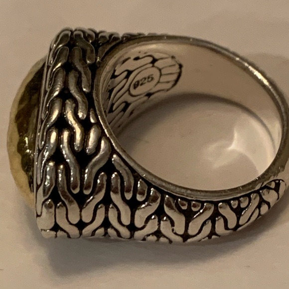 John Hardy Palu 22kt & Silver oval ring size 7 - Picture 4 of 6